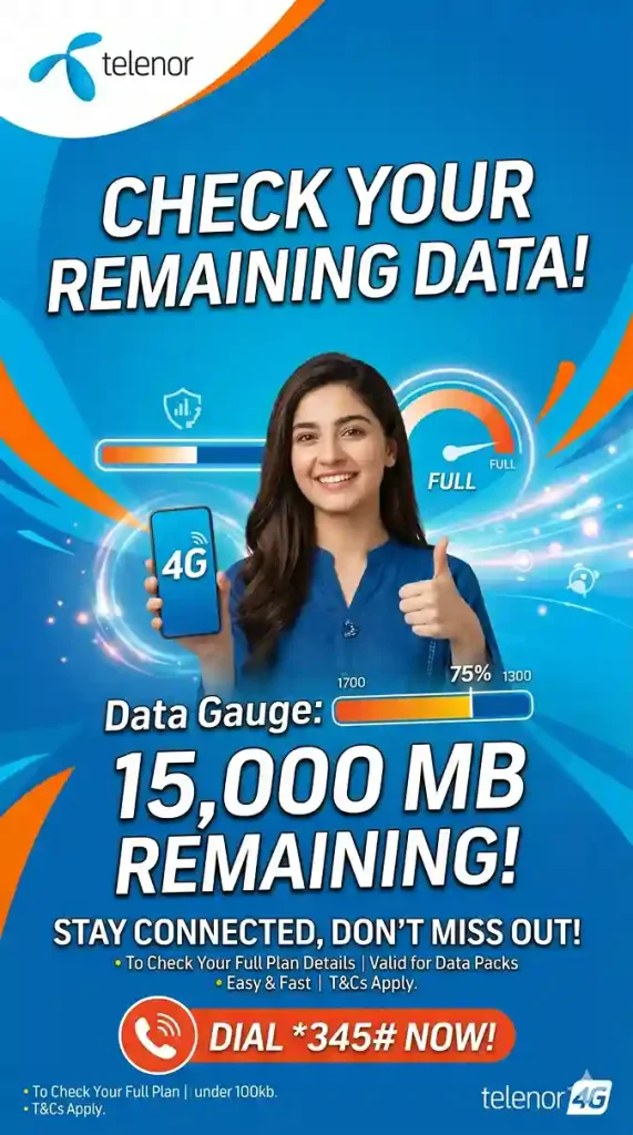 telenor remaining data check