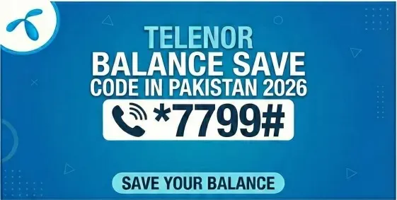 telenor balance save code